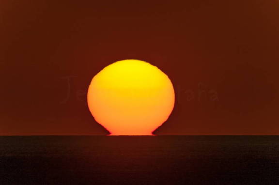 puesta de sol en el mar