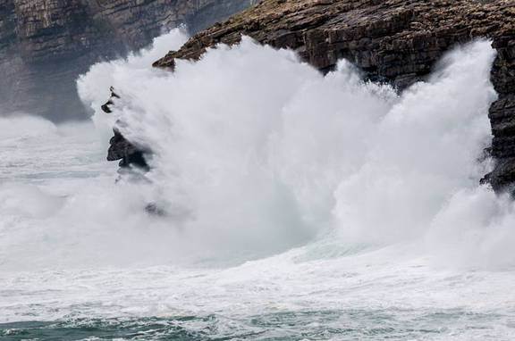 Mar fuerte en Cantabria