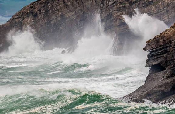 Mar bravo en Cantabria