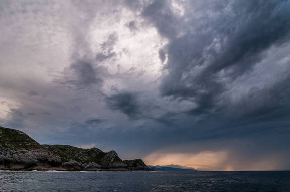 Intervalos nubosos costa