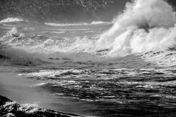 marejada y olas atlantico