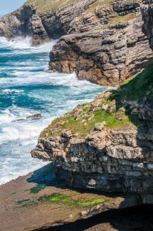 Acantilados costeros en Trasierra