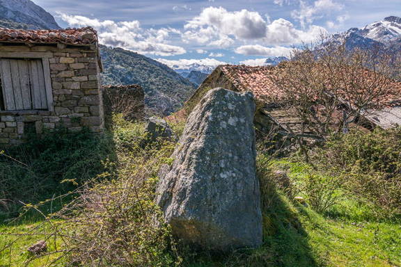 Pueblo abandonado en Liebana